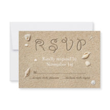 White Beach Sandy Toes Salty Kisses RSVP