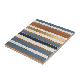White blue gold and copper horizontal stripes