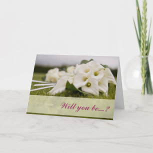 White Calla Lily, será meu cartão de dama de hon