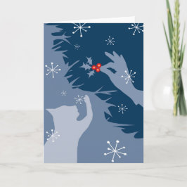 White Cat & Holly, à meia-noite, Cartão de Natal/N