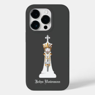 White Chess King / Personalizado Nome Case-Mate iP