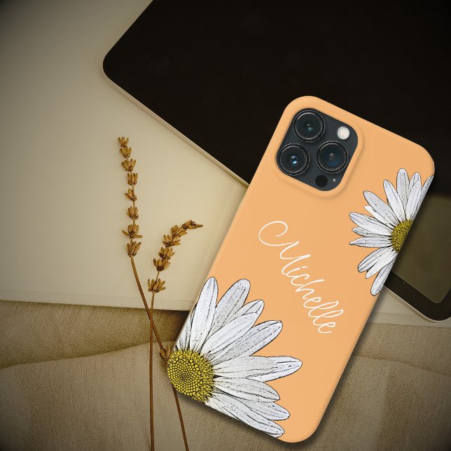 White Daisies Boho Orange (Criador carregado)