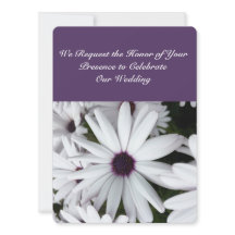 White Daisies - Convites personalizados de 5,5" x