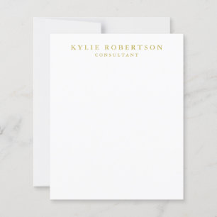White Dourado Colors Professional Trendy Paper