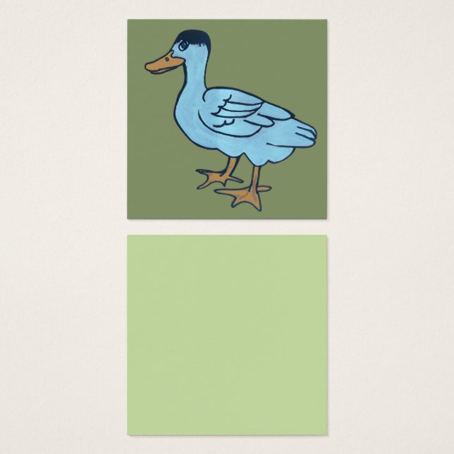 White duck with black head (Frente & Verso)