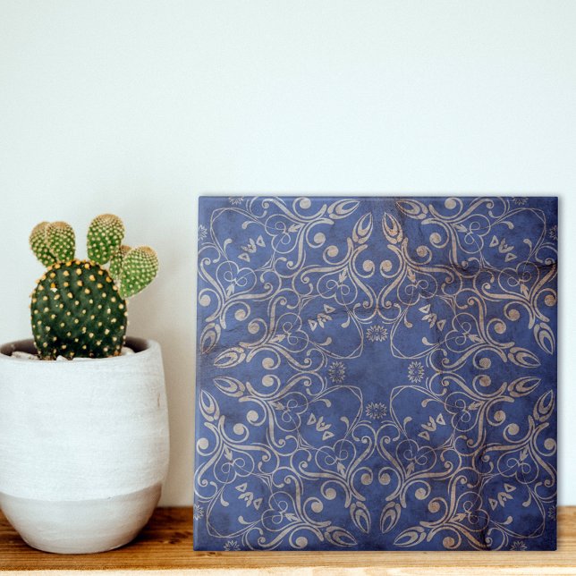 White E Azul Vintage, Branco (Criador carregado)