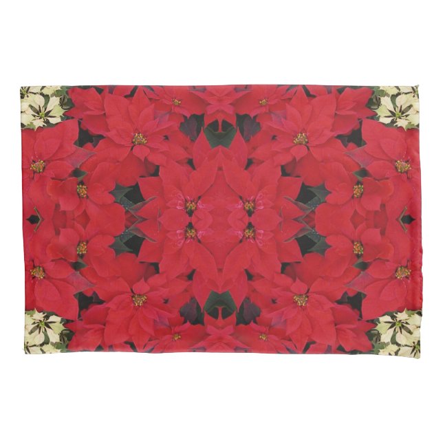 White e Red Poinsettias I Feriado Floral (Frente)