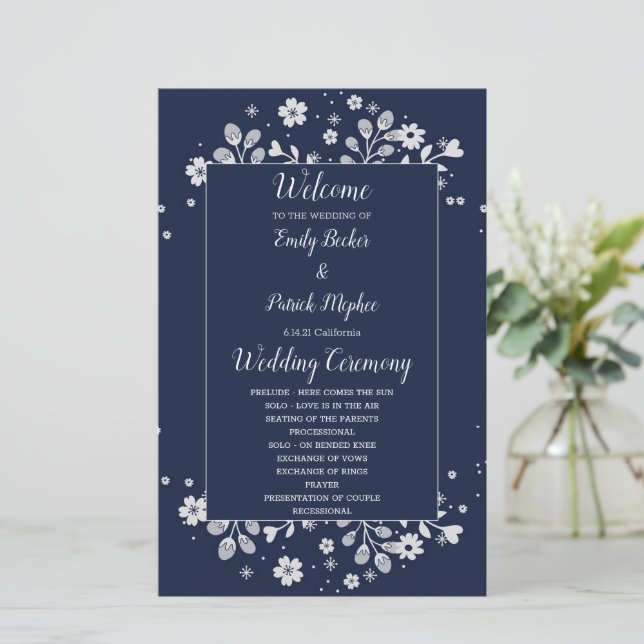 White Floral (Em pé/Frente)