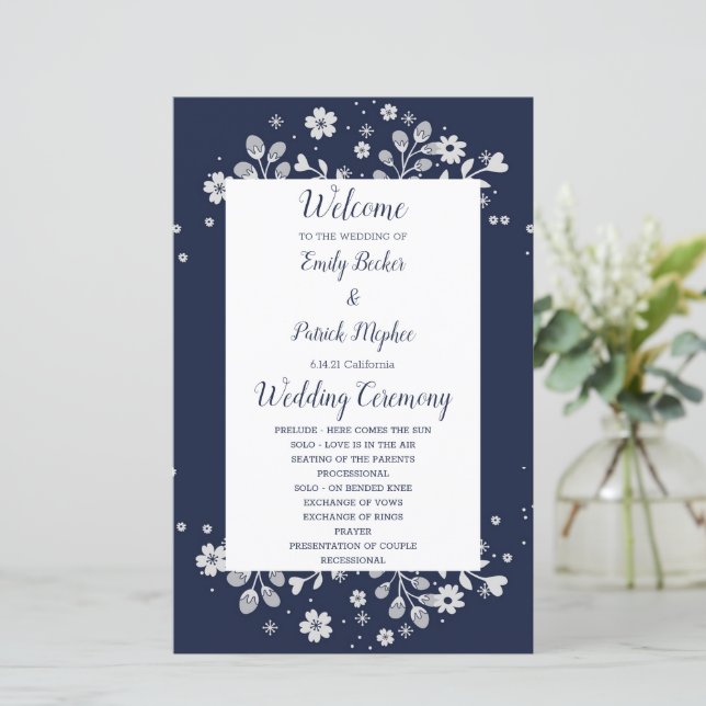 White Floral (Em pé/Frente)