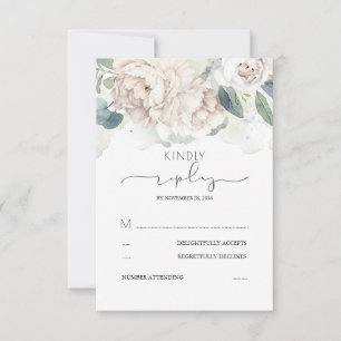White Floral Greeneris Planta Casamento RSVP