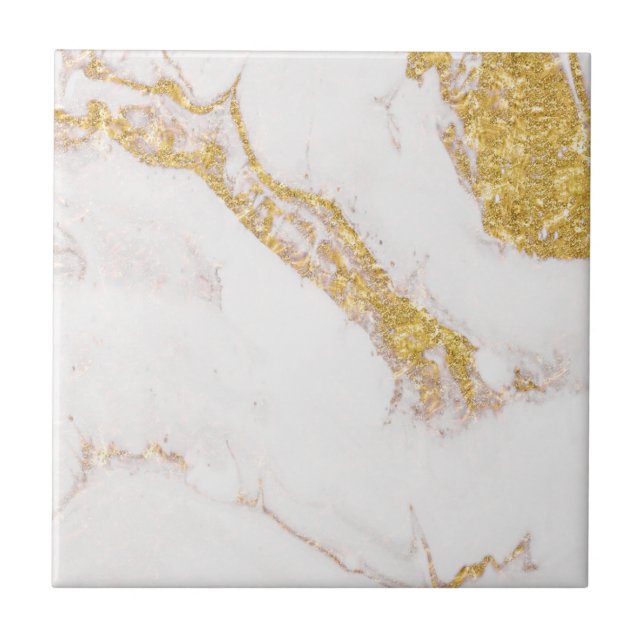 White gold glitter marble (Frente)
