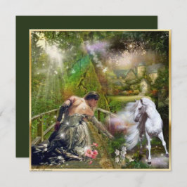 White Horse e Princesa Fantasy Card