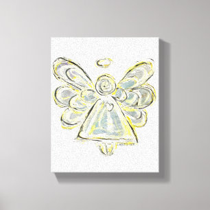 White Light Guardian Angel Canvas Wall Art