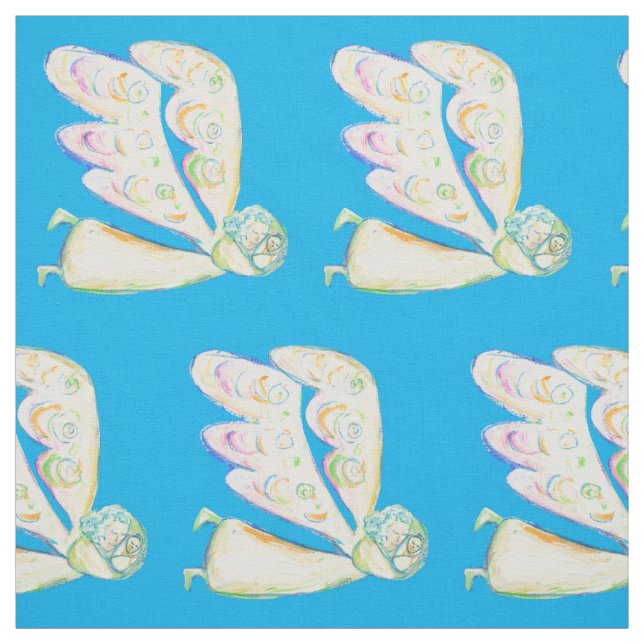 White Light Guardian Angel Tecido Art Material (Modelo)