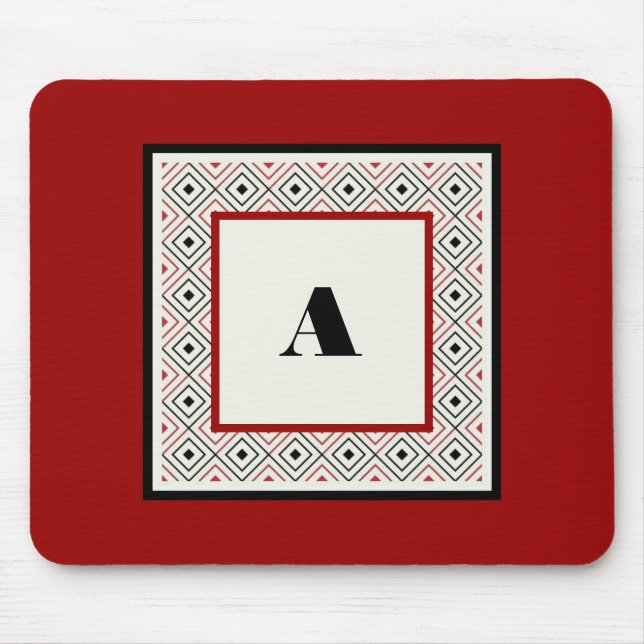 White Negro e Mousepad Moderno Personalizado de Vi (Frente)