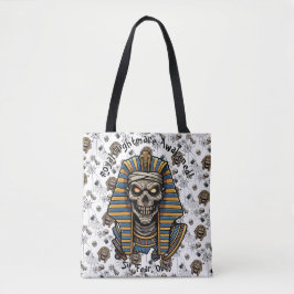 🤍 White Pharaoh Mummy Tote 👑 🎃