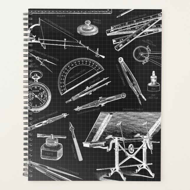 White Preto do Planejador de Ferramentas Arquitetô (Frente)