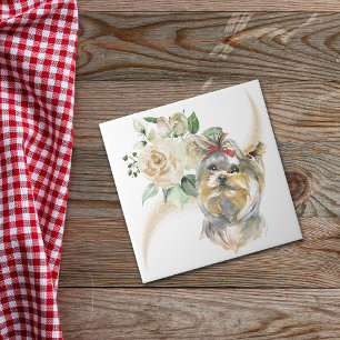 White Rose Buquê Yorkshire Terrier Dog