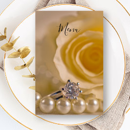 White Rose, Ring e Pearls Menu Casamento