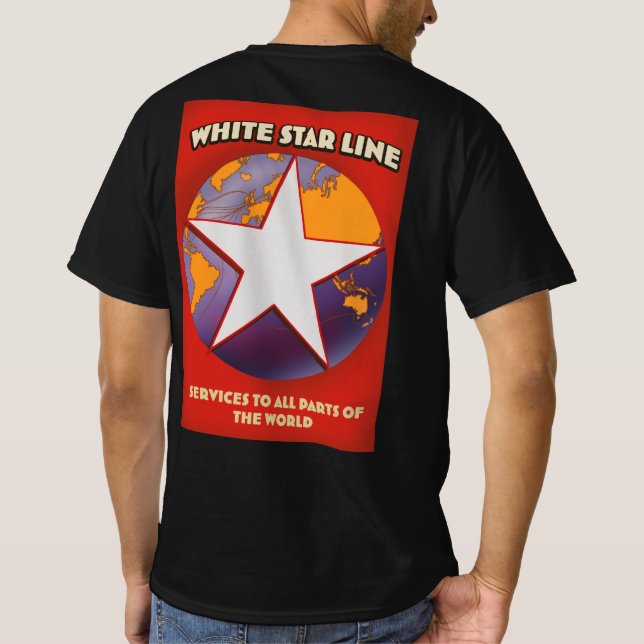 White Star Line Cruise ship. Camiseta (Verso)