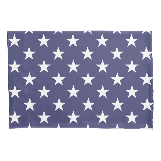 White Stars Patriotic American Flag Patterno (Frente)