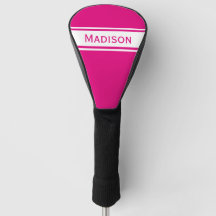 White Strips Cor-de-rosa-quente Monograma de Nome 