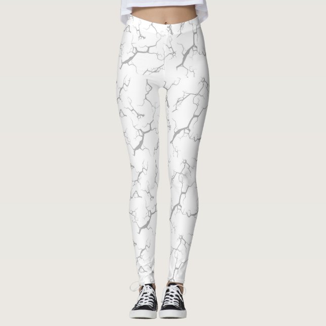 White tie dye leggings (Frente)