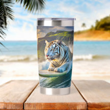 White Tiger Surfing 03 Design Por Rich AMeN Gill