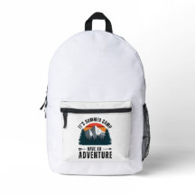 White Vintage Mountain Nature Retro Adventure