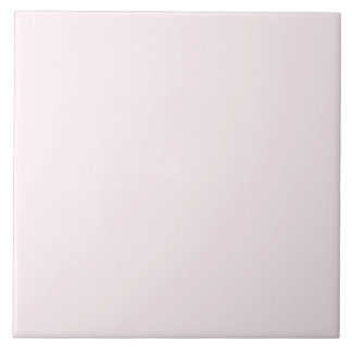 White with a touch of pink Ceramic Tile.