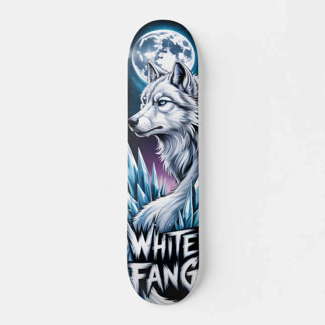 White wolf  Skateboard  (Frente)