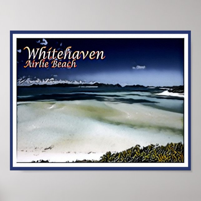 Whitehaven - Airlie Beach - Austrália - Poster (Frente)