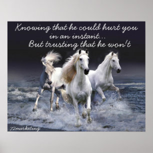 WhiteHorses que sabe poderia feri-lo poster