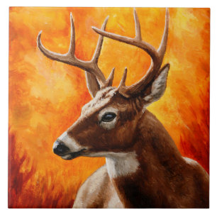 Whitetail Deer Trophy Buck Head