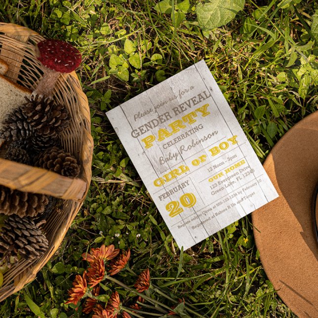 Whitewash Yellow Gênero Convite de Revisão (Criador carregado)