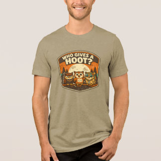 Who Gives a Hoot Funny Owls Vintage Style Design