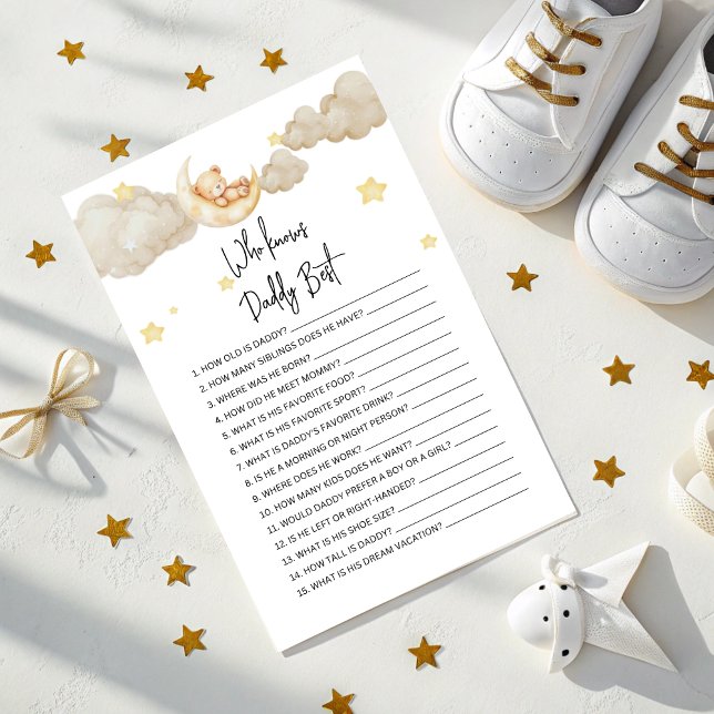 Who Knows Daddy Best baby shower Game  (Criador carregado)