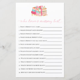 Who Knows Mommy Best Baby Shower Game New Chapter