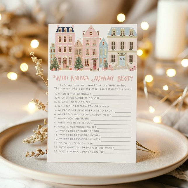 Who knows mommy best Christmas Village game (Criador carregado)