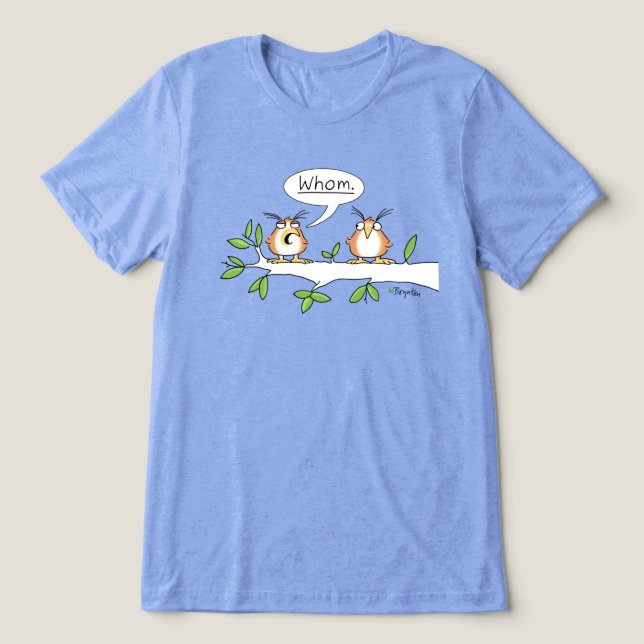 WHOM OWL T-shirt by Sandra Boynton (Design frontal)