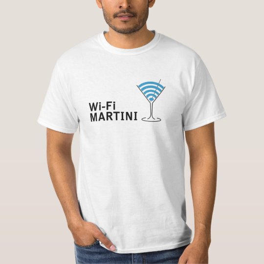 wi-fi martini camiseta