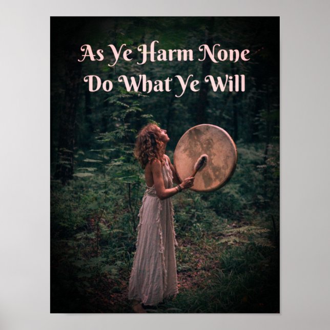 Wicca Rede Cote Impressão (Frente)