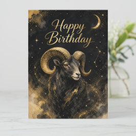 Widder Happy Birthday Sternzeichen Design