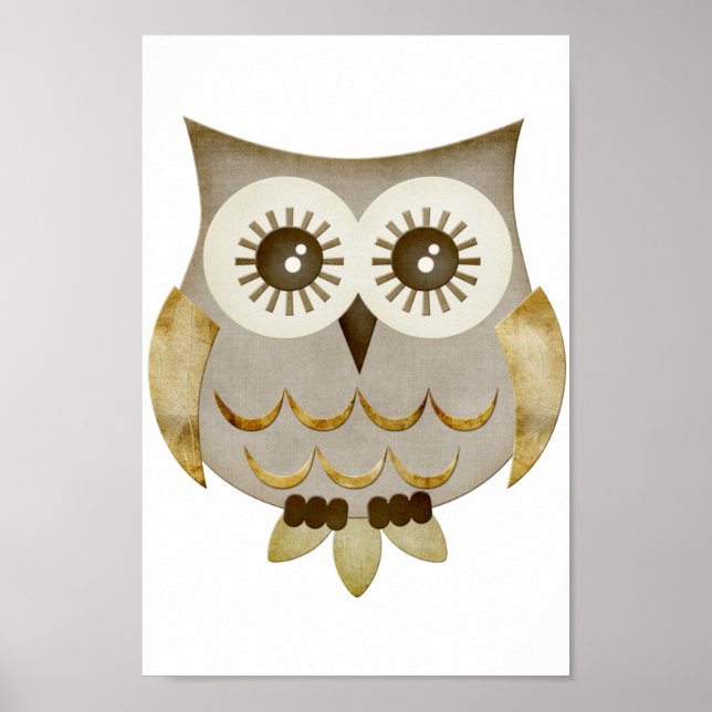 Wide Eyes Owl Poster (Frente)