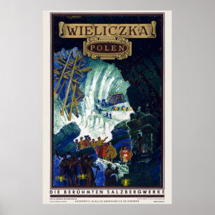 Wieliczka Poland Vintage Poster 1938