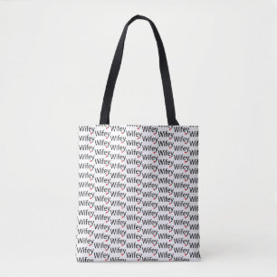 Wifey - Bandeja de Tote Personalizada com Impress