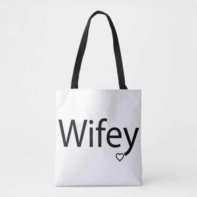 Wifey - Saco de Tote Personalizado com Impressão (Frente)