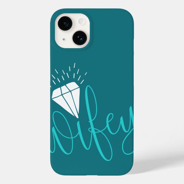 Wifey Turquoise Script & Diamond (Verso)