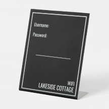 Wifi De Aluguer Moderno De Férias Negras Minimalis