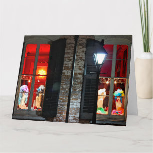 WIGS APÓS O Cartão de Saudação Jumbo ESCURO